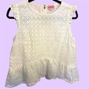 Kate Spade White Eyelet Blouse